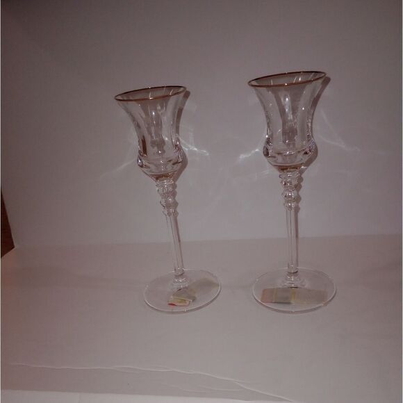 🆕🕯️ Mikasa Sonata Candlesticks Gold - Picture 2 of 4